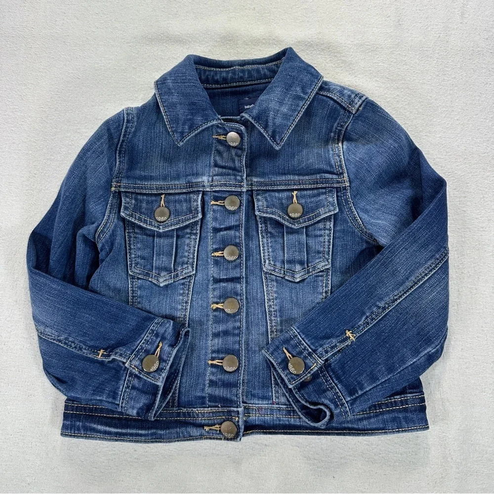 Baby Gap Blue Denim Jacket with Button Details Sz 4T